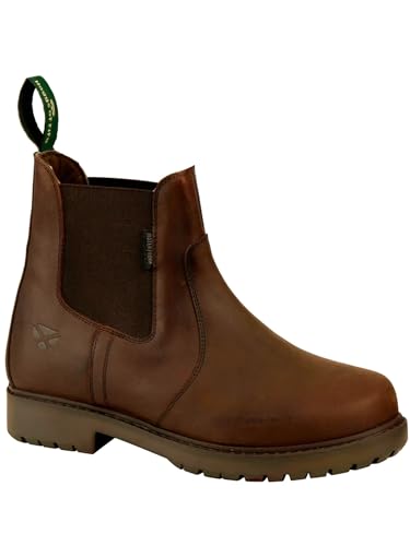 Hoggs of Fife Northumberland II Water Resistant Ladies Dealer Boot/Classic Chelsea Boots Waterproof Lining (Brown 38, 5 UK)