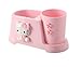 Lovely Pink Color Kitty Mouthwash Cup & Toothpaste Rack One Toothbrush Cup Version