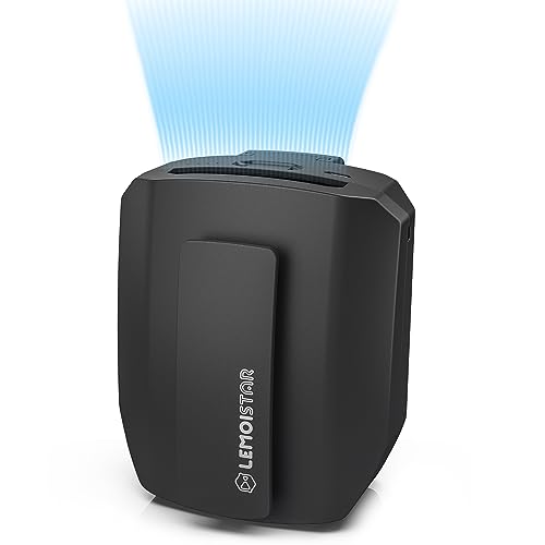 Mini ventilador de cinto portátil com clipe de cintura, 5000 mAh, ventilador de colar usável sem as