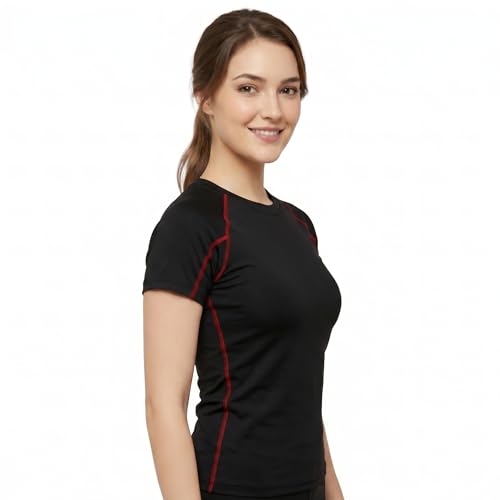 Image of NINQ Women's Long Sleeve Compression T-Shirt for Gym, Running, Yoga & Sports Wear