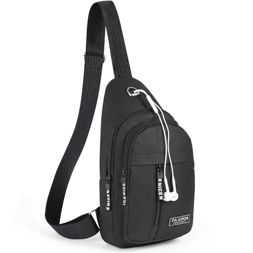 Alaoo Bolso Cruzado Pecho,Sling Bag,Bolsa Pecho Hombre Pequeña,Pecho Ligera Bandolera Mochila, Bolso de Hombro Diseño de Doble Capa para Fitness, Desplazamientos, Trabajo y Senderismo Alaoo Bolso Cruzado Pecho,Sling Bag,Bolsa Pecho Hombre Pequeña,Pecho Ligera Bandolera Mochila, Bolso de Hombro Diseño de Doble Capa para Fitness, Desplazamientos, Trabajo y Senderismo