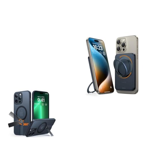 TORRAS Magnetic Case & Magnetic Power Bank with Stand, 5,000mAh - Buy Together to Save 15%