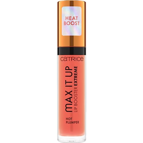 Catrice Max It Up - Booster de lèvres extrême - N°020 - Orange - Nourrissant - Volume extrême - Élargissant - Brillant - Végétalien - Sans parabène - Sans microparticules plastiques - Sans
