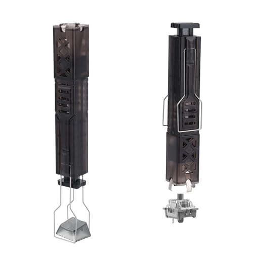 Penitue Extracteur Switch 2-en-1 pour Clavier Mécanique, Outil en Acier Inoxydable 304 avec Prise à 4 Griffes et Éjection par Simple Pression Extracteur Touches pour Clavier de Jeu