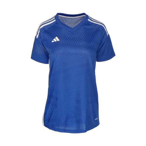 Maillot de football rouge adidas Tiro23 avec col en v pour joueur de club