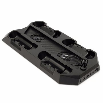 GENERIC 10 in 1 USB Charger Dock Stand Cooling Fan for PlayStation 4 PS4 Controller