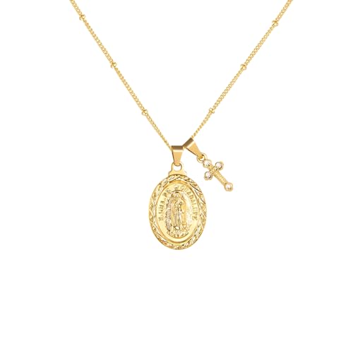 Virgin Mary Pendant Detail