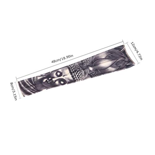 RiToEasysports Mangas de tatuaje temporal, diseño realista e inconsútil mangas tatuaje falso material cómodo suave unisex talla única for fiestas cosplay eventos vacaciones