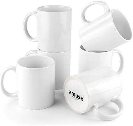 Amuse- Professional Grade Stoneware Mug- Sublimation Series- Set of 6 (11 oz)