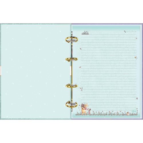 Tilibra - Caderno Argolado Cartonado Colegial Pooh 80 Folhas