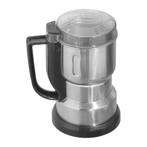 Molino de granos, pequeño molino para cocina | Molino de polvo de acero inoxidable Molinillo de especias eléctrico | Pequeña amoladora con asa, picadora de alimentos secos para cocina