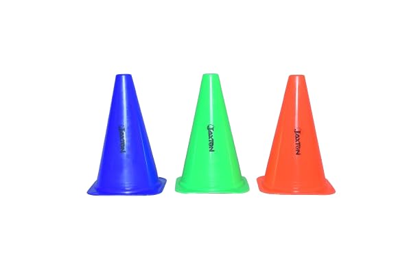 JAXTON Football Agility 9 Inches Space Training Marker Cones Scoooer Training, Cricket, Outdoor 6 pcs 1