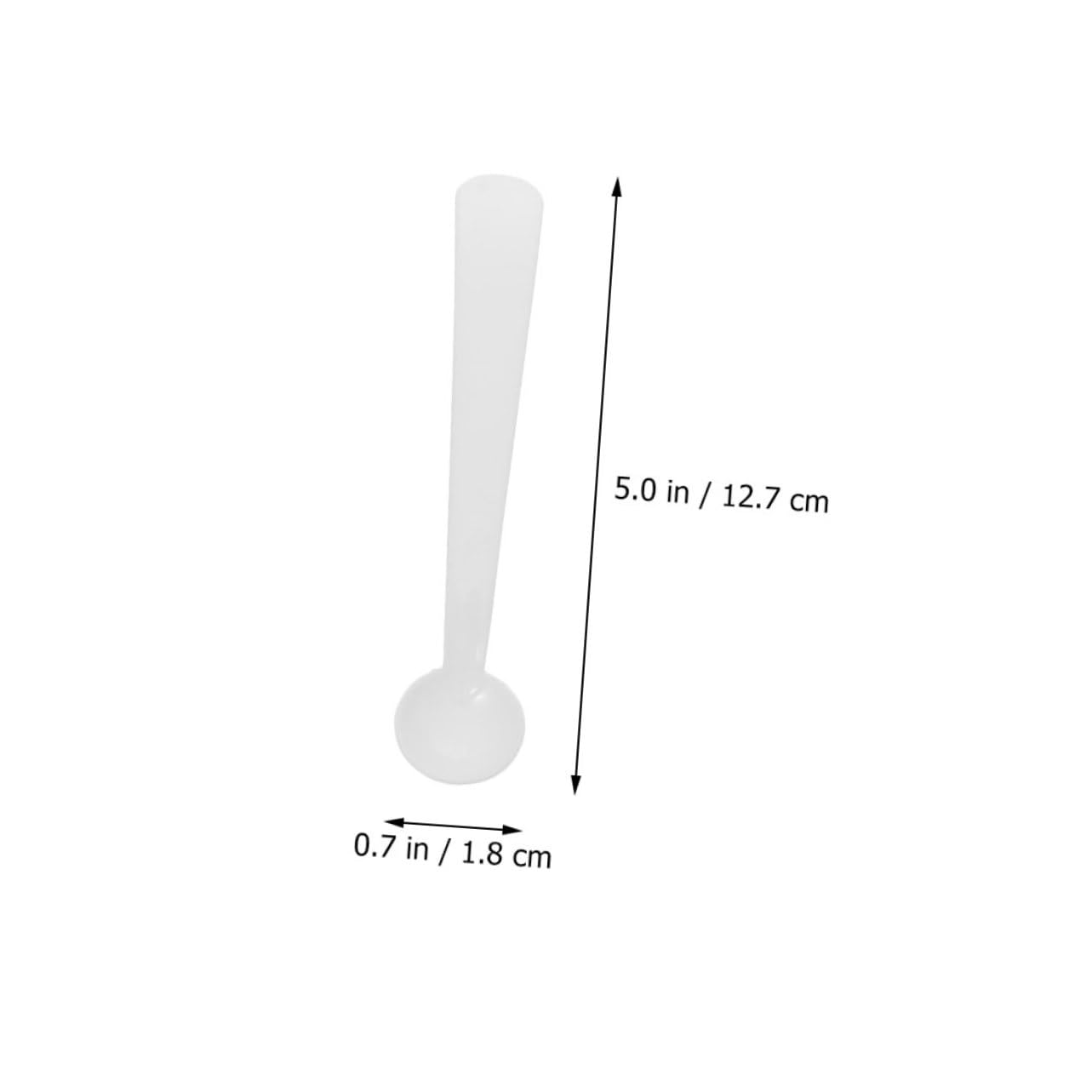 Cabilock Quantitative Plastic Spoon Set 120pcs Lab Measuring Smidgen Scoop Non-slip Design for Precise Powder Measurement for Cooking Baking and Science Experiments