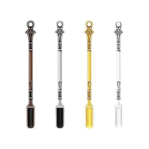 Mini Snuff Spoons, Petite Cuillère à Priser ,Pelle à Priser, 4PCS Mini Scoop de Poudre Médicament Cuillère Pellette Poudre Medicine pour Médicaments Sels Épices