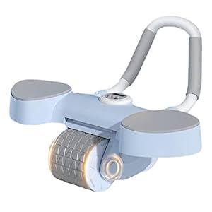 Ab Roller voor Abs Workout,4D Ab Workout-apparatuur met elleboogbeschermer – Ab Wheel Roller met antisliphandvat voor Core Workout, Exercise Wheel, Ab Wheel Roller voor Core Workout Tebinzi