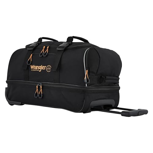 Image of ATG Compass Rolling Travel Duffel Bag, Rich Black, 22-Inch