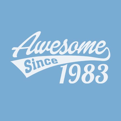 40Th Birthday Gift Shirt For Men - Awesome Since 1983 - Sport Tail Birthday Shirt - Carolina-Xl #TOP4