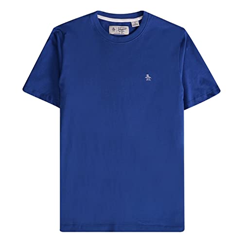 Original Penguin - Men's T-Shirt, Pin Point Embroidred Logo T Shirt, 100% Cotton, Short Sleeve, Limoges, S