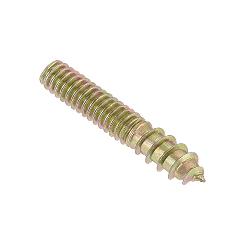Image of uxcell 5 /32-32 x 7 /8 inch Hanger Bolts Double Head Dowel Screw for Wood Furniture 50pcs