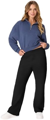 Hanes Women's Sweatpants, EcoSmart Fleece, Pocketless Open-Bottom Sweatpant, Regular & Petite