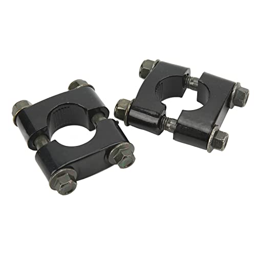 VBESTLIFE Abrazadera Elevadora Universal para Manillar de Motocicleta de 22 Mm, 1 par de Soportes para Manillar de un Solo Orificio, Aluminio 6063 T6, Clip Elevador Ajustable para Moto de Cross,