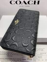 コーチ] COACH 長財布 F53834 ブラック IMBLK シグネチャー レディース