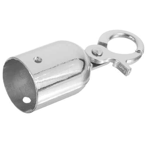 TOGEVAL Butée de Fin de Corde Acier Inoxydable avec Crochet Intégré Embout Sécurisé pour Cordon Extérieur Stoppeur Anti-glisse Fixation Rapide pour Barrières et Rambardes