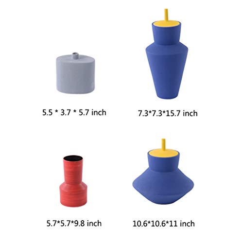 LXX Woonaccessoires & deco vaas set decoratie thuis veranda mooie tv kast vaas decoratie woonkamer hars handwerk vazen (stijl: A) - Afbeelding 3