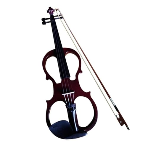 Violon électronique fait main 4/4 pour adulte, lutherie bois Wine Red