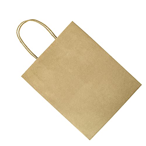 Bagmad B300-120 Sturdy 8X4.75X10 Inch 100 Pack Medium Thick Paper Bags With Handles Bulk, Bagmad Brown Kraft Bags thumb #4