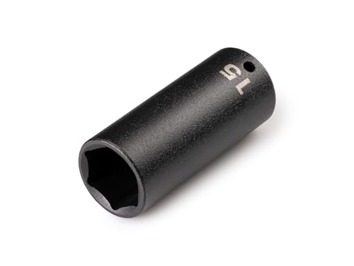 Image of TEKTON 1 /4 Inch Drive x 15 mm Deep 6-Point Impact Socket | SID03115