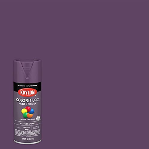 Image of Krylon K05594007 COLORmaxx, Eggplant, Matte - 12 Ounce