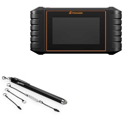 BoxWave Stylus Pen Compatible with Foxwell i53BT - EverTouch Capacitive Stylus, Fiber Tip Capacitive Stylus Pen - Jet Black