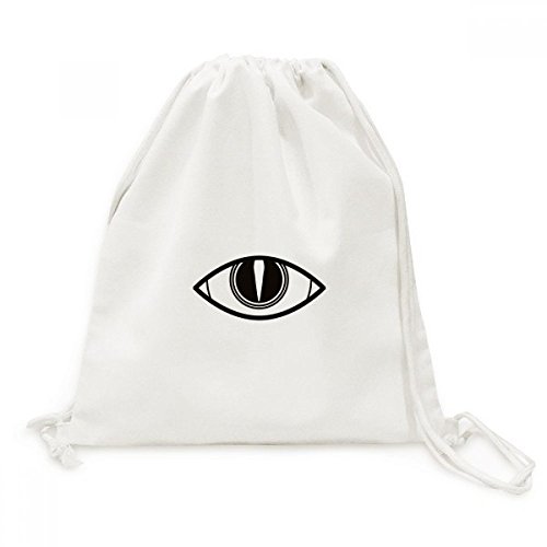 Sacs voyage cordon motif œil noir sac à dos toile souple et léger unisexe