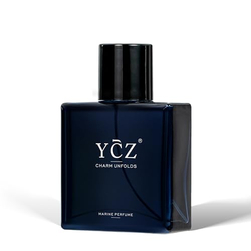 Ycz Charm Unfolds Marine Perfume for Men,1.7 oz.Long-Lasting Eau de Parfum Cologne for Men, Oriental Woody Fragrance Daily Use Mens Casual Cologne Smell Fresh All Day A Gift for Any Occasion