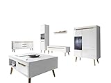 Kaffetisch: B; 107 cm , T: 67 cm , H: 46 cm | Komode : B: 160 cm, T: 40 cm, H: 83 cm