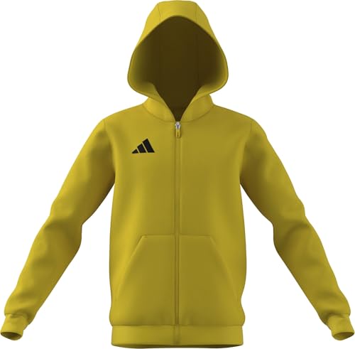adidas Unisex Kids Entrada26 Full Zip Hoodie Kids, team yellow/black, 11-12 Years