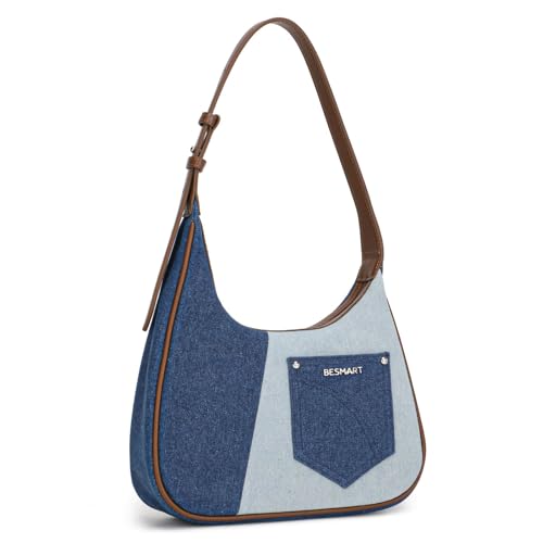 BESMART Denim Crossbody Bag Quilted Shoulder Bags for Women