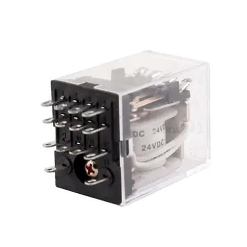 Relais électromagnétique 4PDT HH52P DC 24V à 14 broches pour circuits de commande