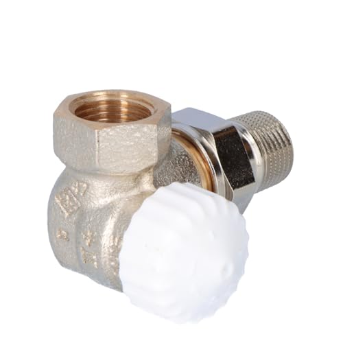 TA Heimeier Thermostat- Ventilunterteil V- exakt II Wi- Eck re RG vernickelt 1/ 2 Zoll, 3714- 02.000
