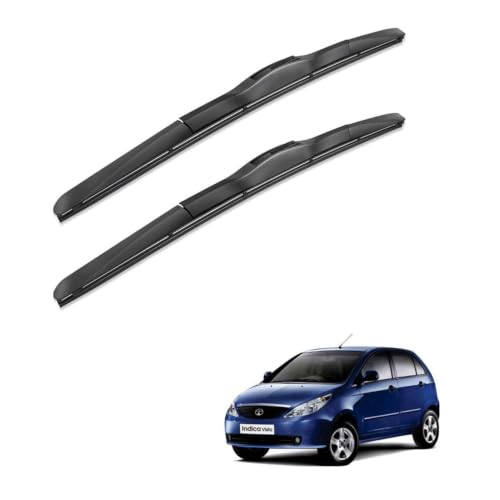 Image of Oshotto Frameless (O.E.M Type) Wiper Blades Compatible with Tata Vista (24 inch / 16 inch)