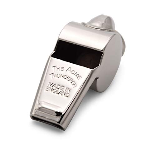 Silbato ACME Thunderer Pequeño Boca Cónica Plateado miniatura 1