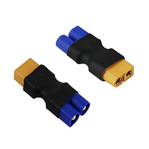 Lot De 2 Paires D'adaptateurs EC2 Vers XT60 – Pour Drones, RC, Chargeurs Lipo Et ESC