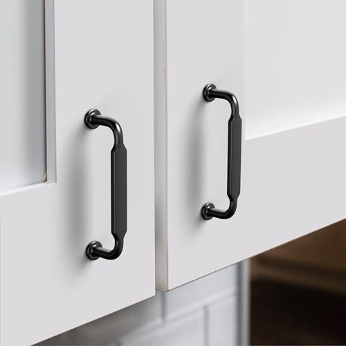 Coinkoly 10 Pack 3-3/4''(96mm) Matte Black Cabinet Handles Kitchen Black Pulls for Cabinets Drawer Pulls Dresser Hardware for Cupboard Bathroom by Coinkoly - Image 2