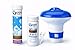 Price comparison product image SUDS-ONLINE 10 x 20g Multifunctional Chlorine Tablets + 10 Test Strips +Floating Dispenser for Swimming Pools Spa Hot Tub Paddling Pools
