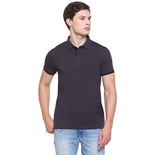 Image of Spykar Men's Solid Slim Fit T-Shirt