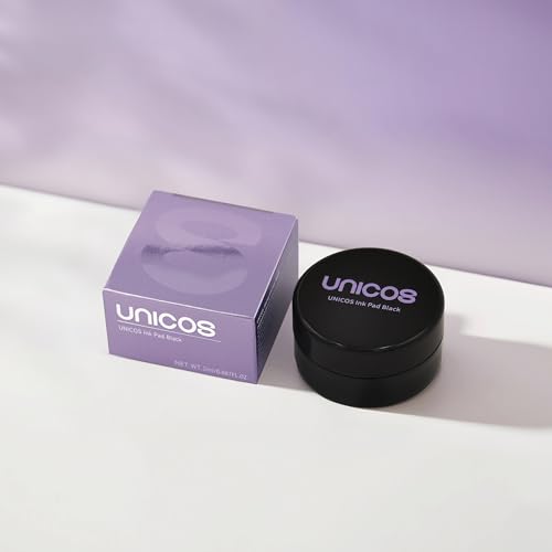 Image of Unicos Lower Lash Stamp Ink Pad, Long-Wear Gel Eyeliner, Waterproof & Smudge-Proof, Long-Lasting, Natural Look, Easy to Use, Black