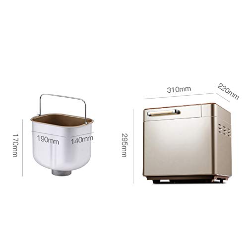 N/ A Automatisch Backmischung Brotbackautomat Roggen, Automatische Brotmaschine Brotbackautomaten Groß Teigknetmaschine… – Bild 6