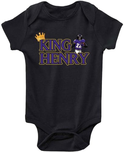 King Derrick Henry Baltimore Baby 1 Piece Short Sleeve