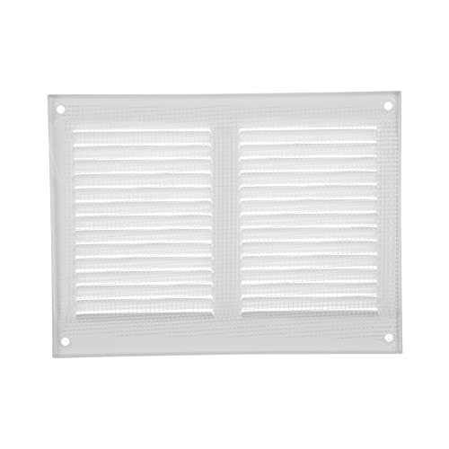 8" x 6" Inch / 200 x 150 mm White Air Vent Cover, Steel Return Air Grilles, for Ceiling and Sidewall, HVAC - Image 2